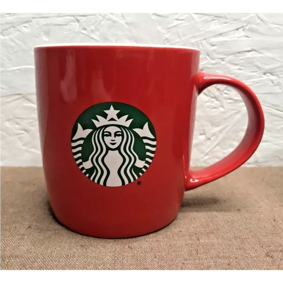 EUC Starbucks 2021 Holiday Mugs Set of 2, 11oz Red & Green - Picture 2 of 10